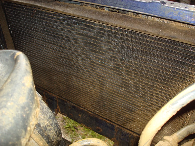 premier rincage du radiateur de clim