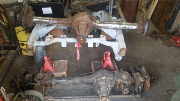 Mise à une du pont AR pour renforcer le tout